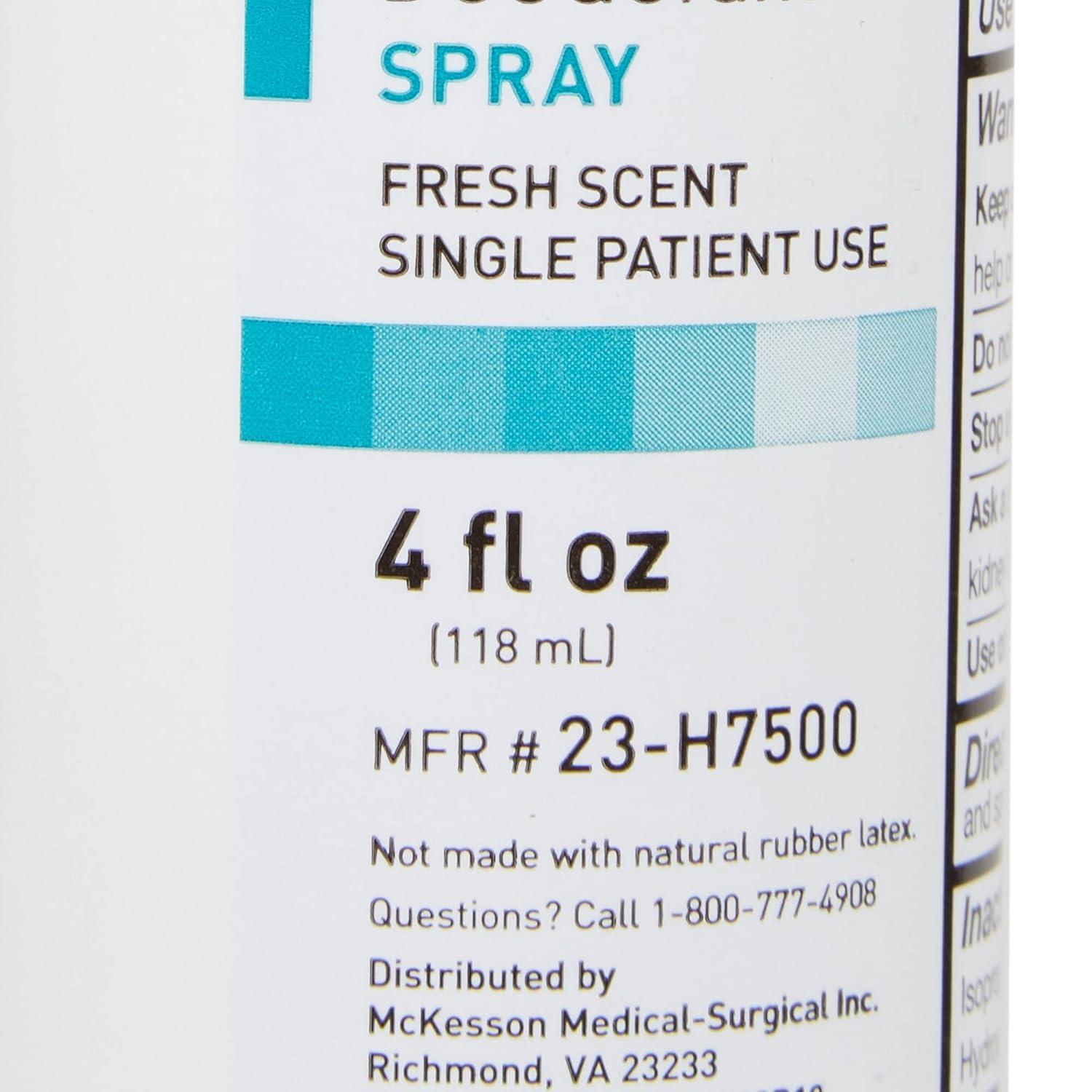 image:imageMcKesson AntiPerspirant Deodorant Spray Fresh Scent 4 oz 48 Count