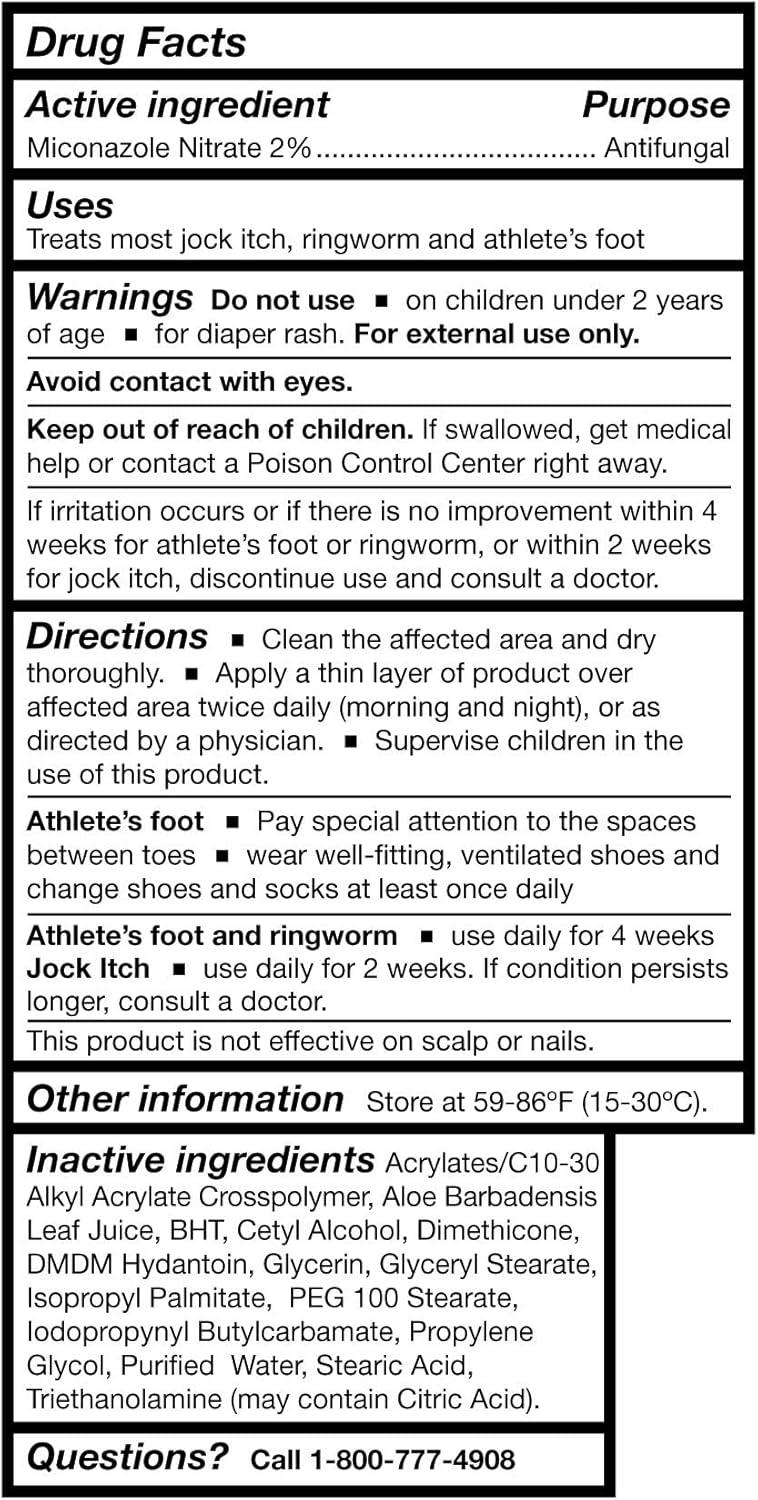 image:imageMcKesson Antifungal Cream 2 Miconazole Nitrate Relieves Itching Burning Cracking from Jock Itch Ringworm and Athlete Foot 4 oz 1 Count4 Ounce Pack of 3