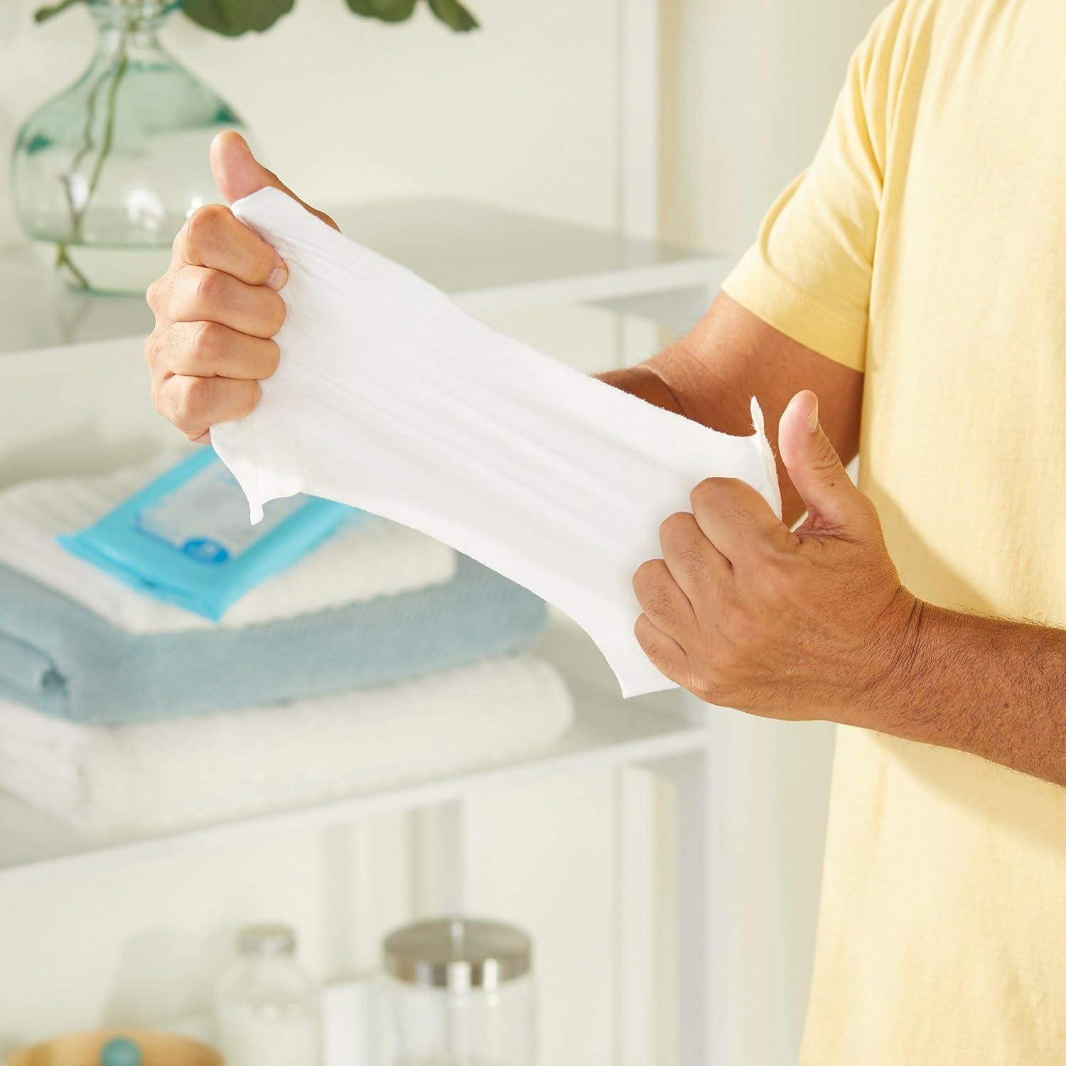 image:imageMcKesson Bathing Cloth with Aloe amp Vitamin E 8 Wipes No Rinse Shower amp Bathing Body Wipes for Adults amp Elderly Disposable Washcloths pH Balanced Fresh Scent