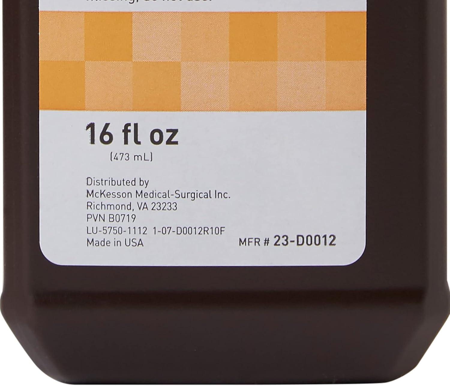 image:imageMcKesson Hydrogen Peroxide 3 1 Gallon Pack of 1 Topical Solution USP First Aid Antiseptic Oral Debriding Agent16 Fl Oz Pack of 1