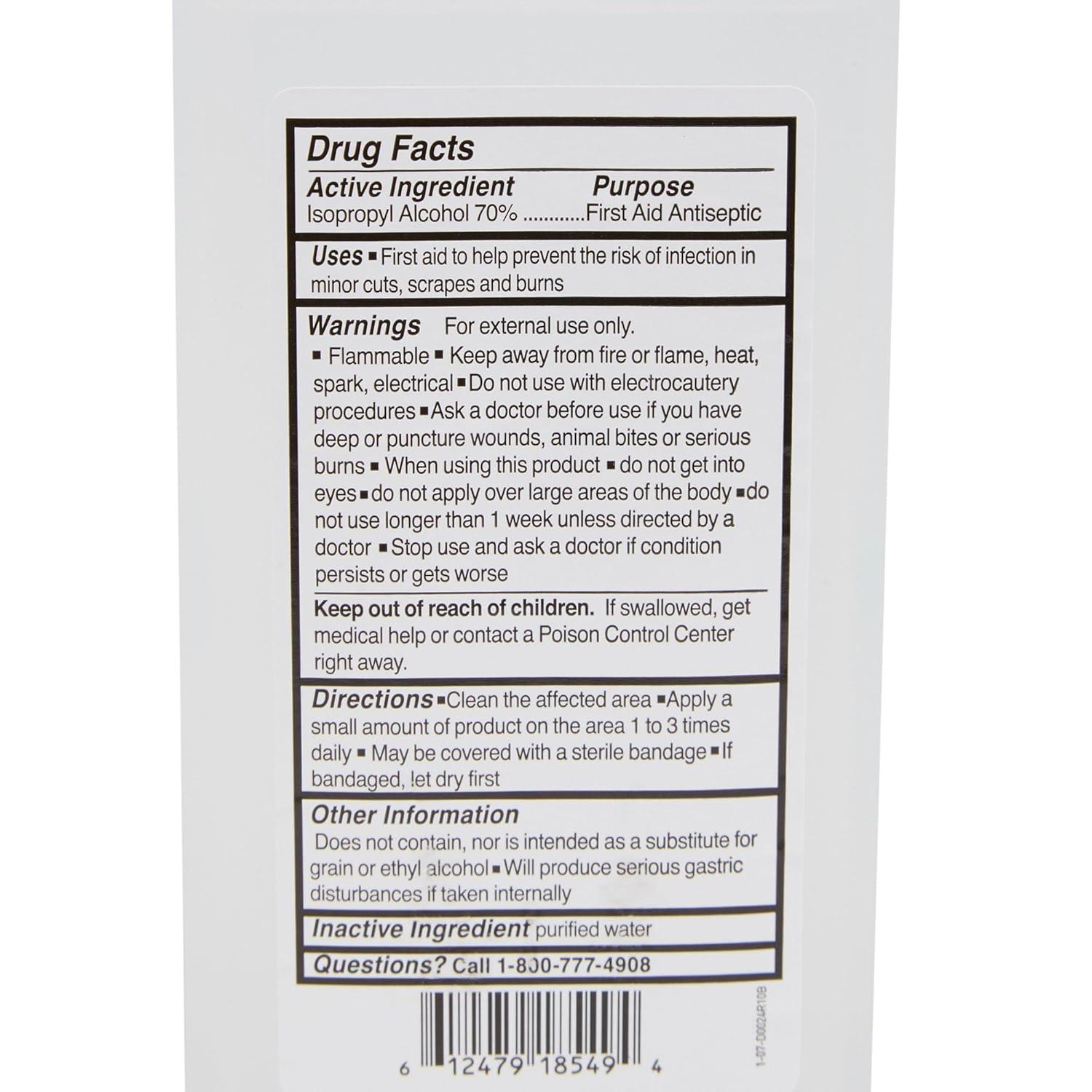 image:imageMcKesson Isopropyl Rubbing Alcohol 70 1 Count USP First Aid Antiseptic 32 oz32 Fl Oz Pack of 1