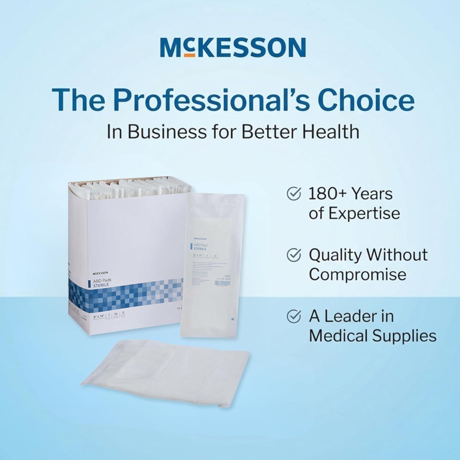 image:imageMcKesson Sterile ABD Pads 8 x 10 in 48 Count Abdominal Pads for Wound Care Non Stick Gauze Dressing Surgical Absorbent Pad for Drainage and PostOp Use8 x 10 Inch