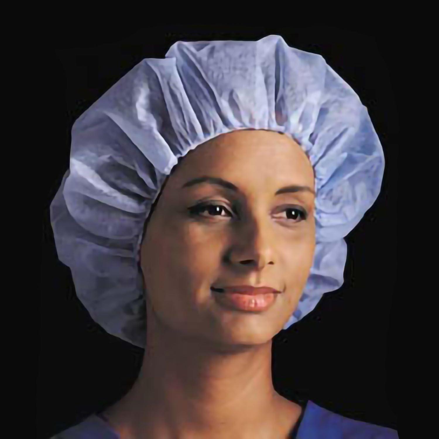 image:imageMcKesson Surgical Caps for Women or Men Elastic Closure Bouffant Cap Disposable Hygienic Hair Cover 24 in 100 Count