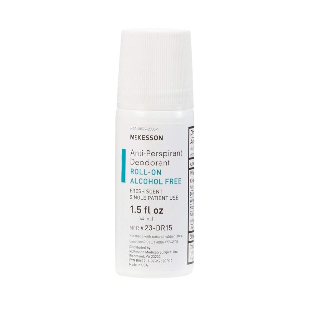 image:imageMcKesson Antiperspirant Deodorant RollOn Stick Pack of 1 Mini Travel Size AlcoholFree Fresh Scent 15 fl oz1 Ounce Pack of 1