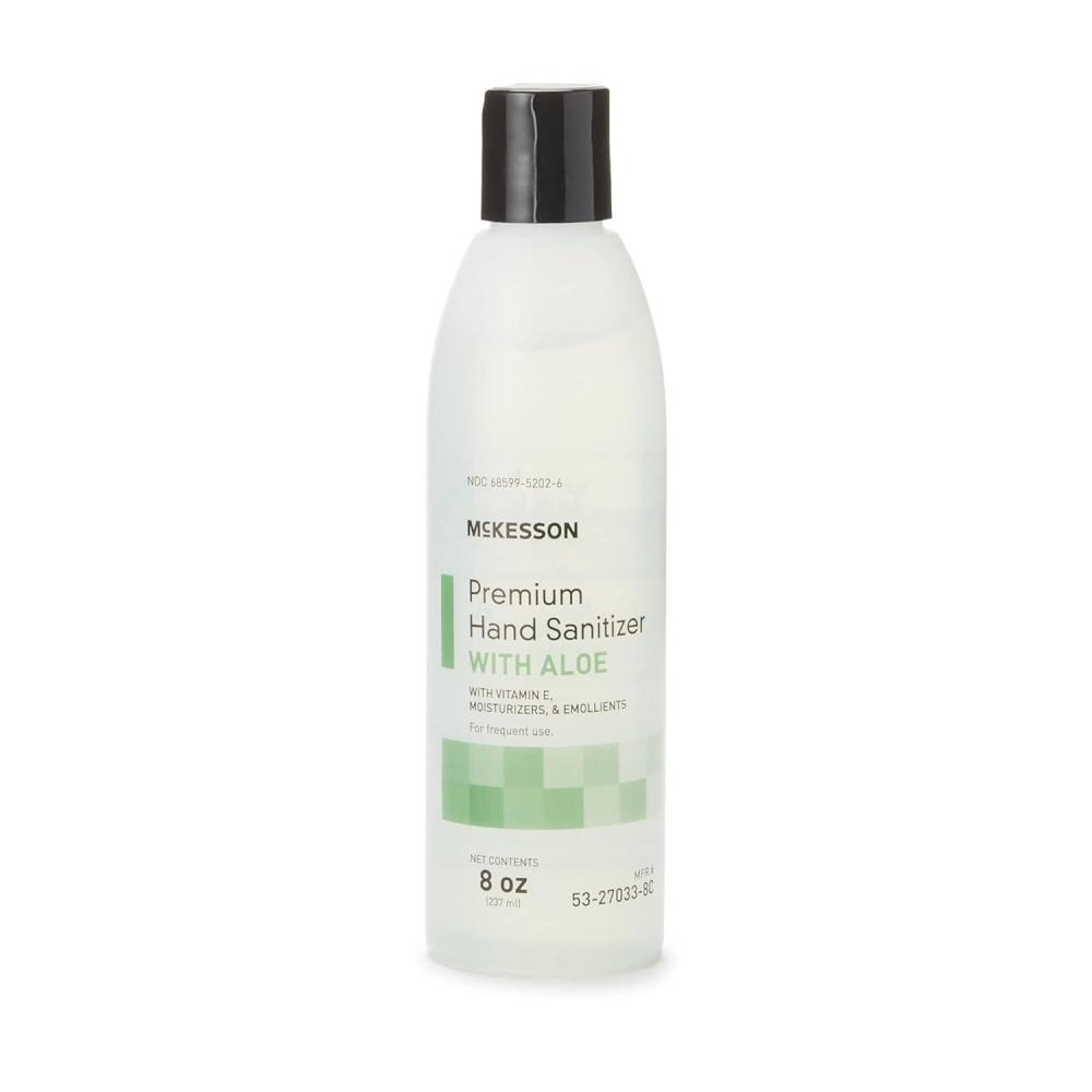 image:imageMcKesson Hand Sanitizer with Aloe 4 oz Pump Bottle Pack of 1 70 Ethyl Alcohol Spring Water Scent NoRinse Sanitizing Gel with Vitamin E and Moisturizers MedicalGrade1 Ounce Pack of 1