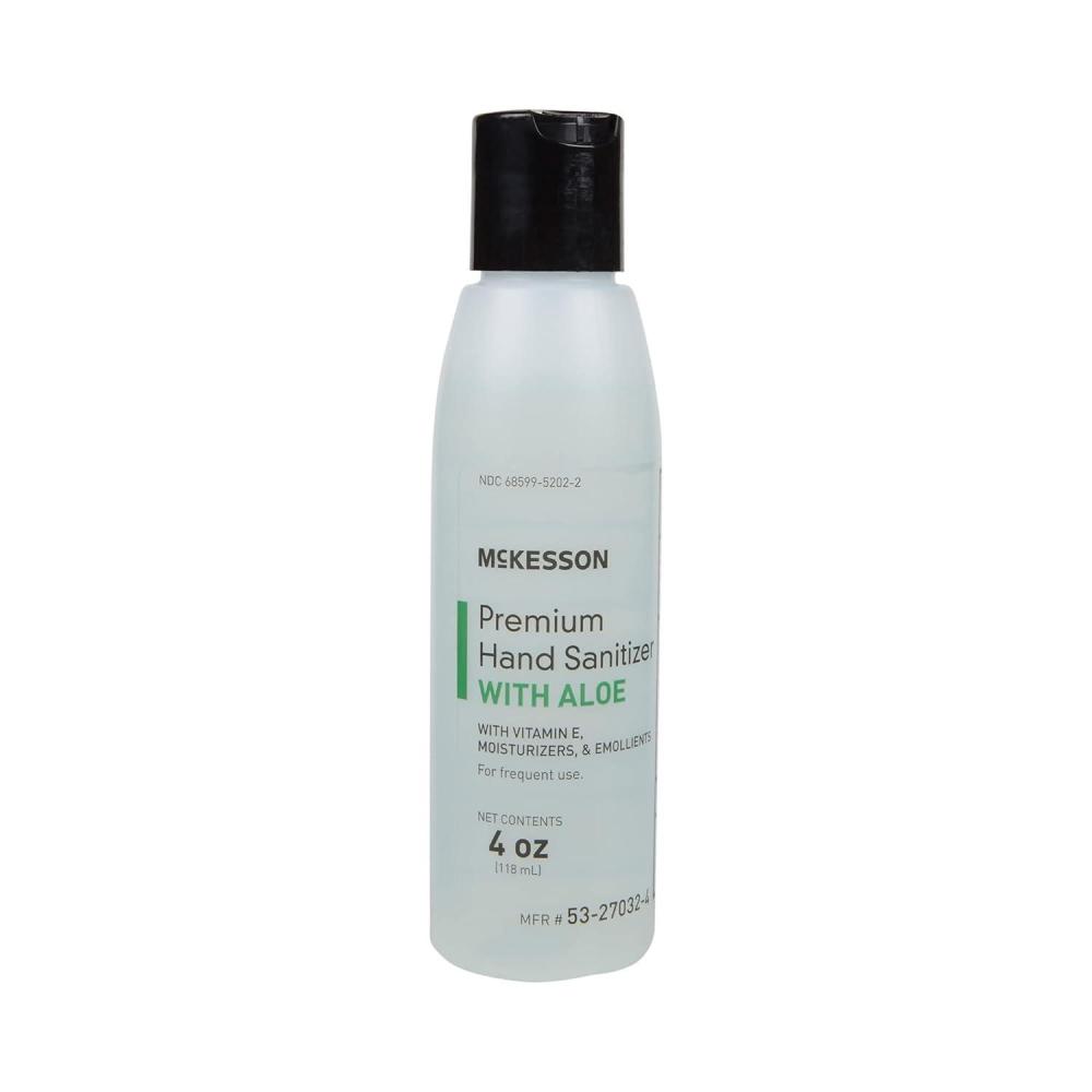 image:imageMcKesson Hand Sanitizer with Aloe 4 oz Pump Bottle Pack of 1  70 Ethyl Alcohol Spring Water Scent NoRinse Sanitizing Gel with Vitamin E and Moisturizers MedicalGrade4 Ounce Pack of 24
