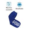 McKesson Adult Bariatric Slipper Socks Non-Skid & Slip Sole Blue – 1 Pair