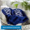 McKesson Adult Bariatric Slipper Socks Non-Skid & Slip Sole Blue – 1 Pair