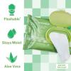McKesson Adult Flushable Wet Wipes – 144 Count (3 Pack of 48) – Aloe & Vitamin E, Plant-Based Cleansing Wipes, Unscented