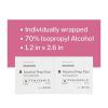 McKesson Alcohol Prep Pads [Pack of 200] 70% Isopropyl, Individually Wrapped Wipes, Sterile, Medical-Grade, First Aid, Medium(1 Count (Pack of 400))