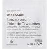 McKesson Benzalkonium Chloride Towelettes [Pack of 1000] First Aid Antiseptic Wipes, Sterile Individual Wrapped(1 Count (Pack of 100))