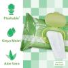 McKesson Flushable* Adult Wet Wipes – 576 Wipes (6 Pack of 96) – Aloe & Vitamin E, Plant-Based Cleansing Wipes, Scented(Unscented)