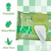 McKesson Flushable* Adult Wet Wipes XL – 144 Wipes (3 Pack of 48) – Aloe & Vitamin E, Plant-Based Cleansing Wipes, Unscented, Extra Large(Scented)