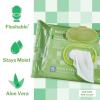 McKesson Flushable* Adult Wet Wipes XL – 288 Wipes (3 Pack of 96) – Aloe & Vitamin E, Plant-Based Cleansing Wipes, Scented, Extra Large(Unscented)