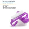 McKesson Nail Brush, Easy Grip Handle, Single Use/Disposable, Purple, 50 Count