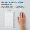 McKesson Sterile Abdominal- ABD Pads | 20-Pack, 5 x 9 Inches | Extra Absorbent & Thick, Individually Wrapped Wound Dressing, First AId Pads | Surgical-Grade, Nonstick- for Heavy Leakage, Post Op(5×9 Inch (400 Pads))