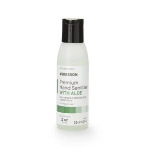 McKesson Hand Sanitizer with Aloe, 2 oz [Pack of 4] Travel Size, 70% Ethyl Alcohol, Spring Water Scent(1 Fl Oz (Pack of 4))