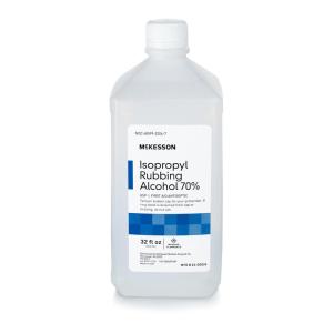 McKesson Isopropyl Rubbing Alcohol 70% [1 Count] USP First Aid Antiseptic, 32 oz(32 Fl Oz (Pack of 1))