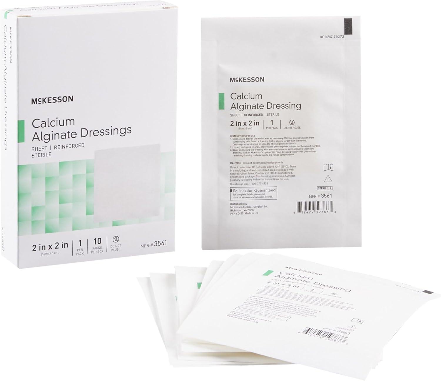 image:imageMcKesson Alginate Dressing 2 X 2 Sterile 100 per Case