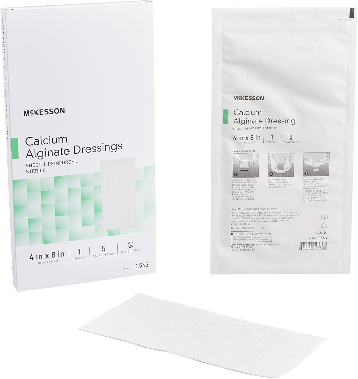 image:imageMcKesson Alginate Dressing 4 X 8 Sterile 50 per Case