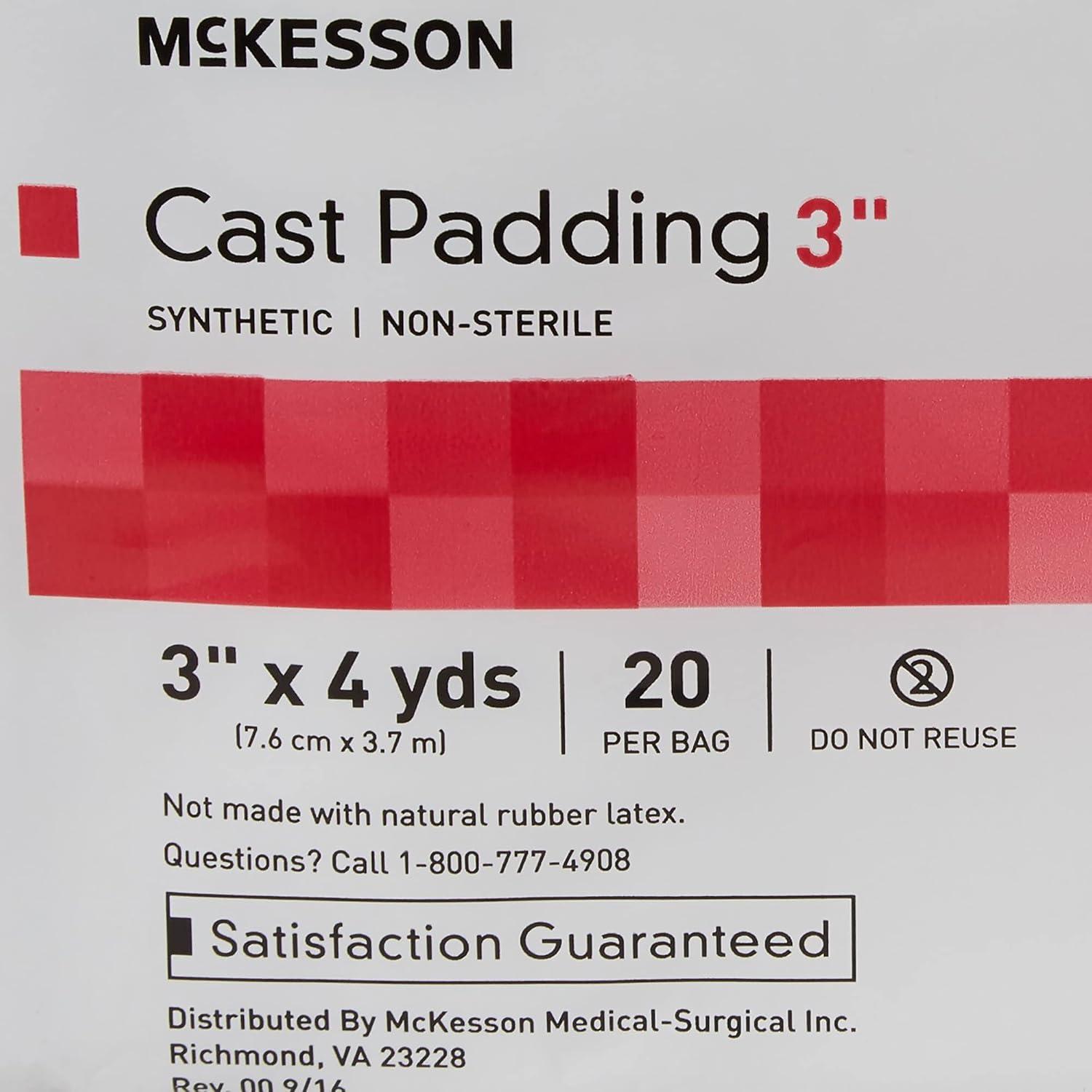 image:imageMcKesson Cast Padding NonSterile Polyester 3 in x 4 yds 20 Count 1 Pack