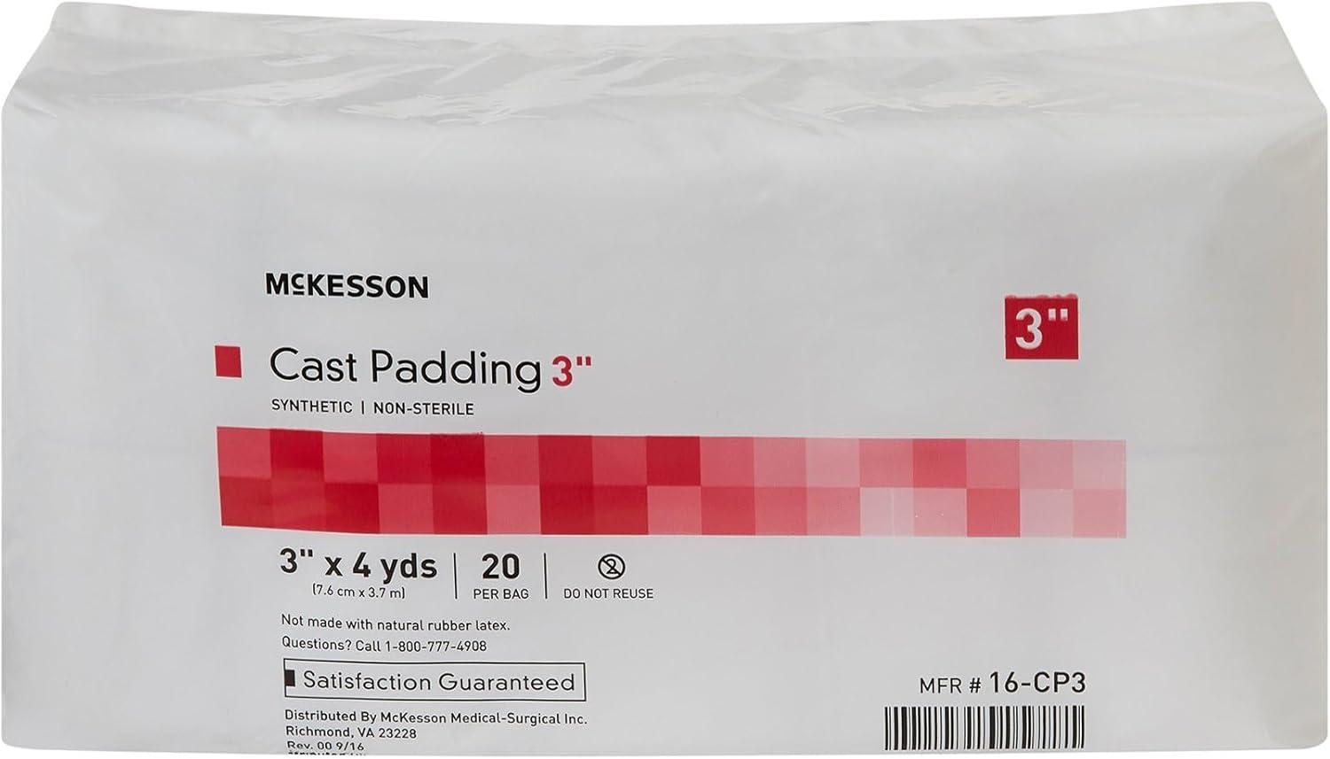 image:imageMcKesson Cast Padding NonSterile Polyester 6 in x 4 yds 20 Count 1 Pack3 In X 4 Yd