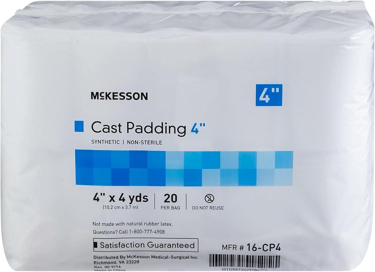 image:imageMcKesson Cast Padding NonSterile Polyester 6 in x 4 yds 20 Count 1 Pack4 Inch X 4 Yard 80 Count