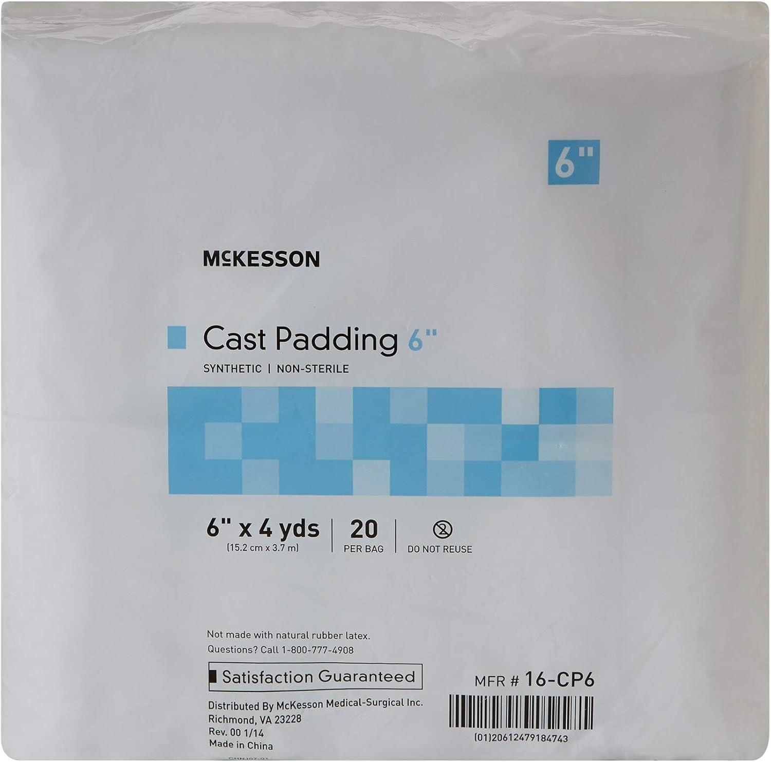 image:imageMcKesson Cast Padding NonSterile Polyester 6 in x 4 yds 20 Count 1 Pack6 Inch X 4 Yard 20 Count