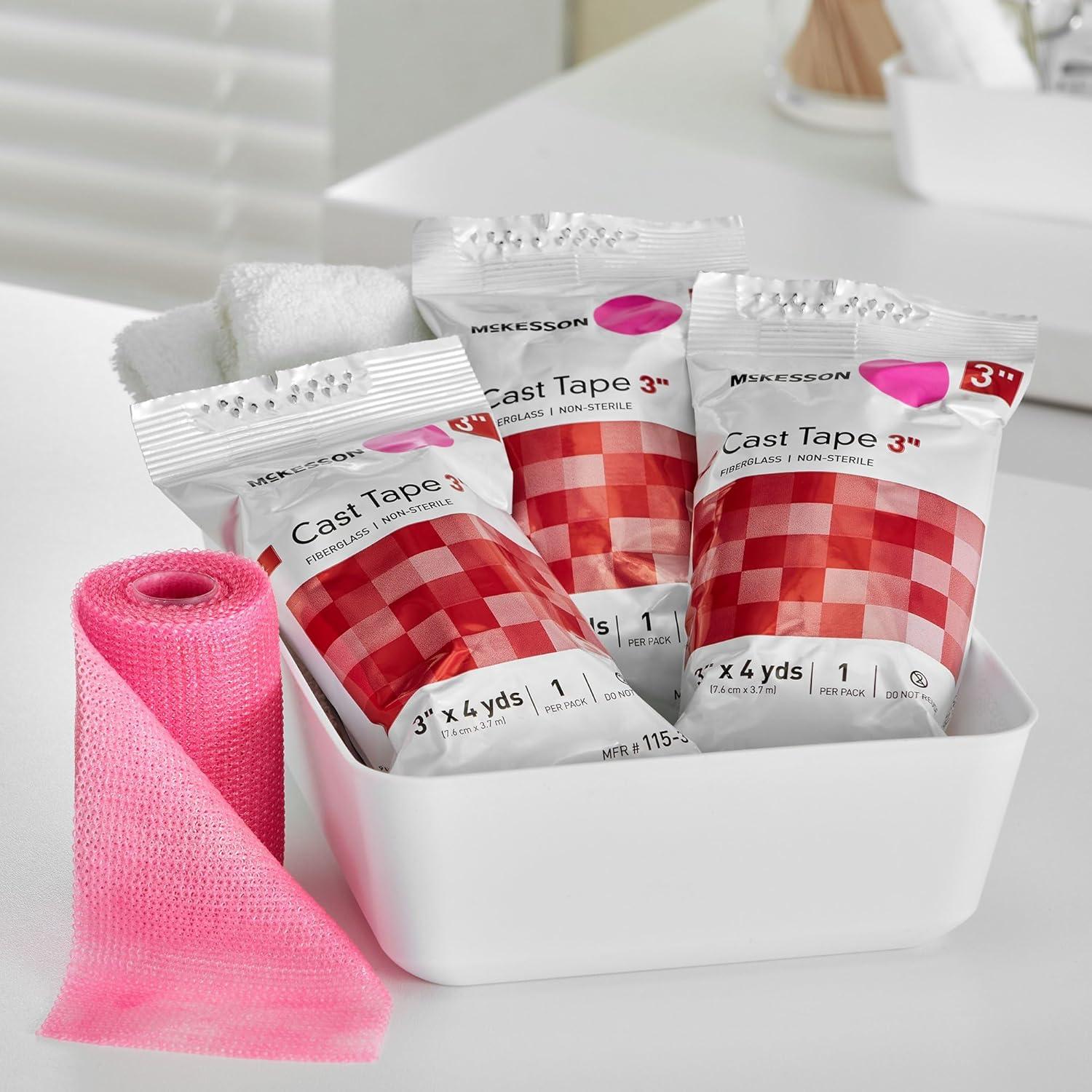 image:imageMcKesson Cast Tape Fiberglass Pink 3 in x 4 yds 1 Count 10 Packs 10 Total3 Inch x 4 yards