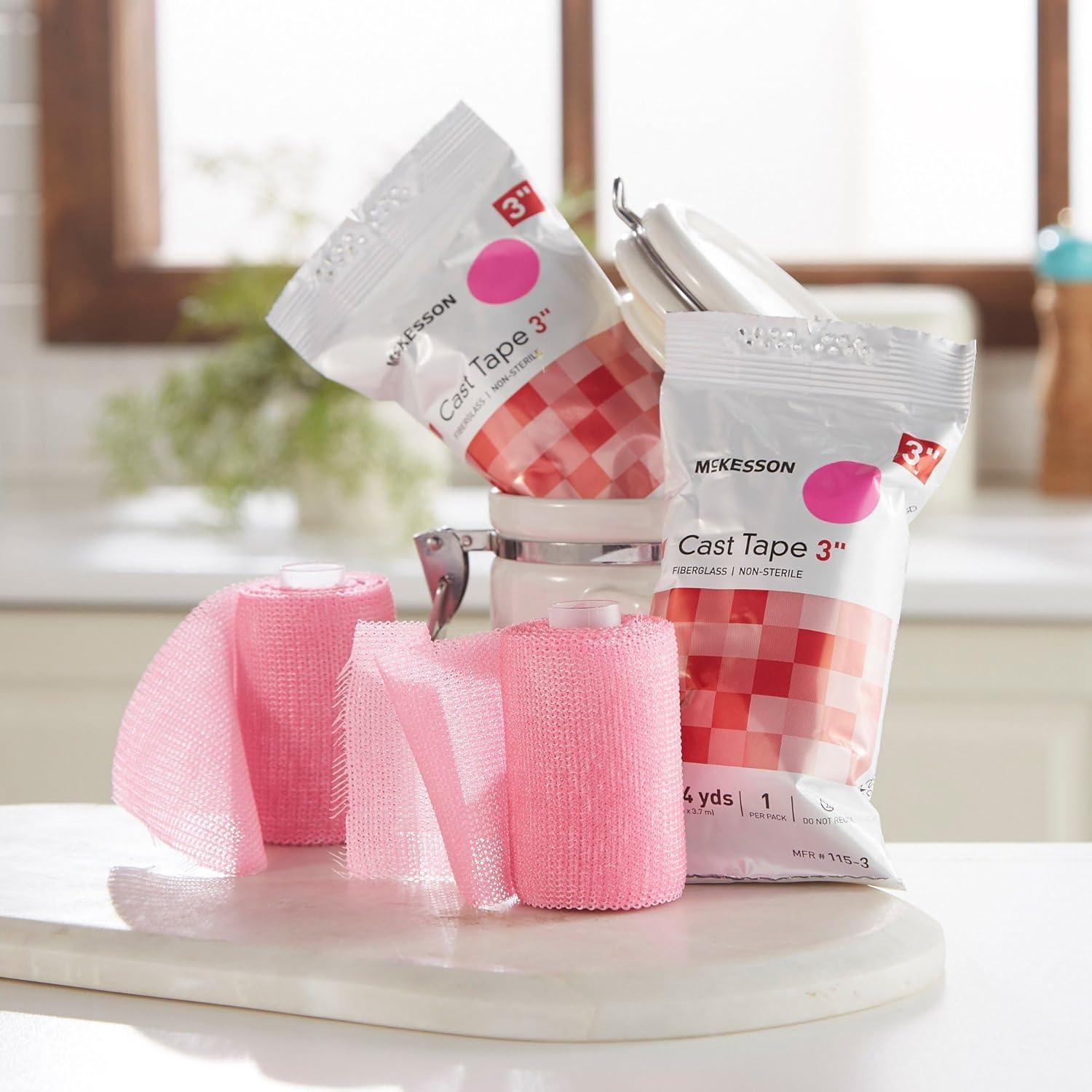 image:imageMcKesson Cast Tape Fiberglass Pink 3 in x 4 yds 1 Count 10 Packs 10 Total3 Inch x 4 yards