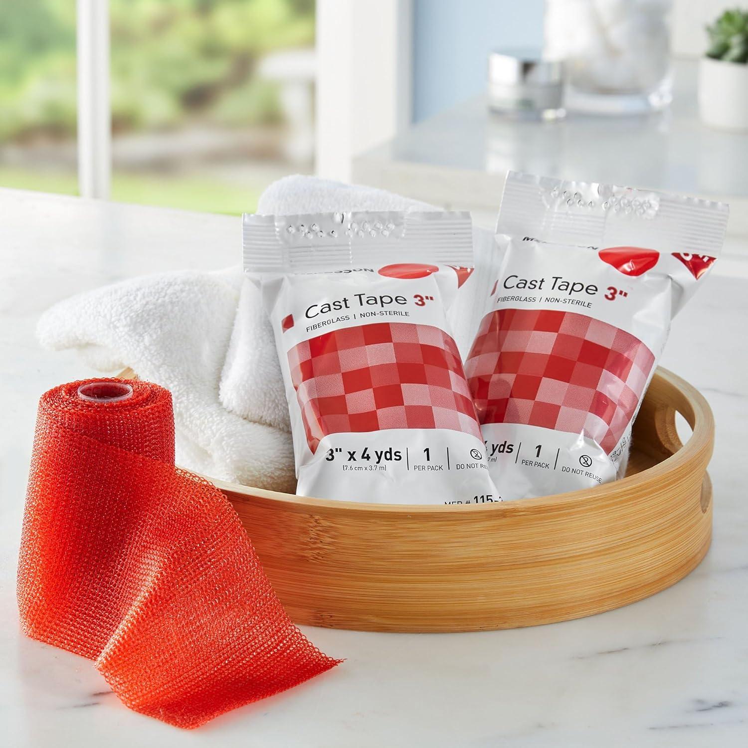 image:imageMcKesson Cast Tape Fiberglass Red 3 in x 4 yds 1 Count 10 Packs 10 Total3 inch x 4 yards