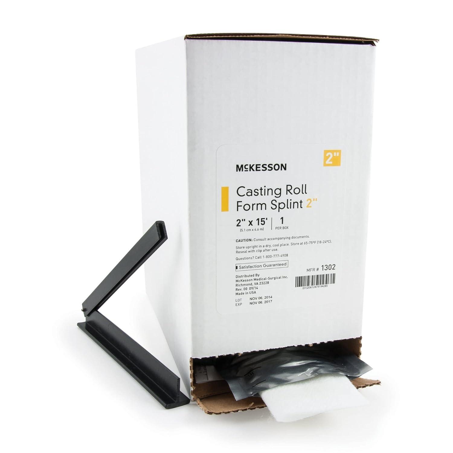 image:imageMcKesson Casting Roll Form Splints Fiberglass White 2 in x 15 ft 1 Count 1 Pack