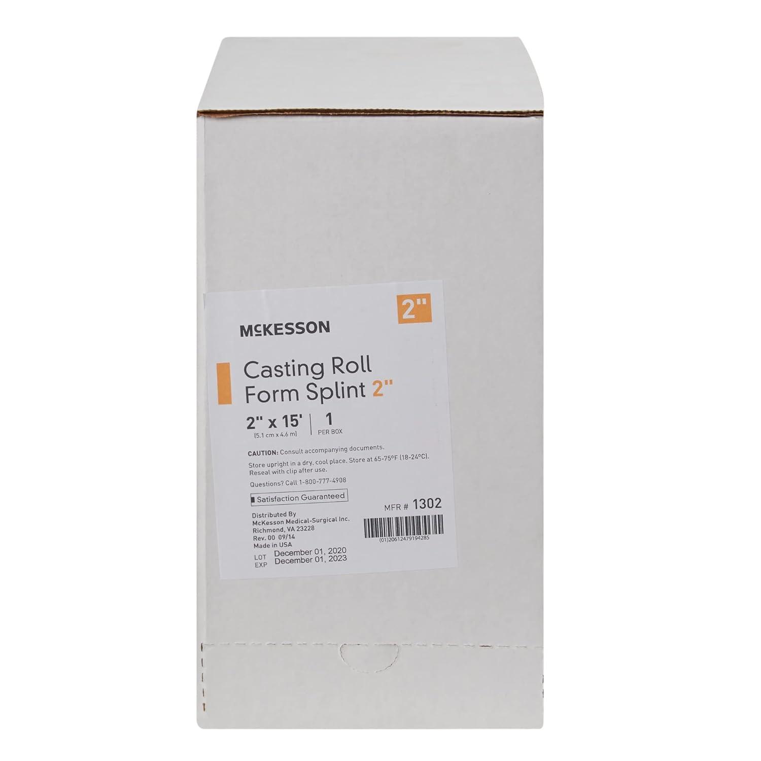 image:imageMcKesson Casting Roll Form Splints Fiberglass White 2 in x 15 ft 1 Count 1 Pack