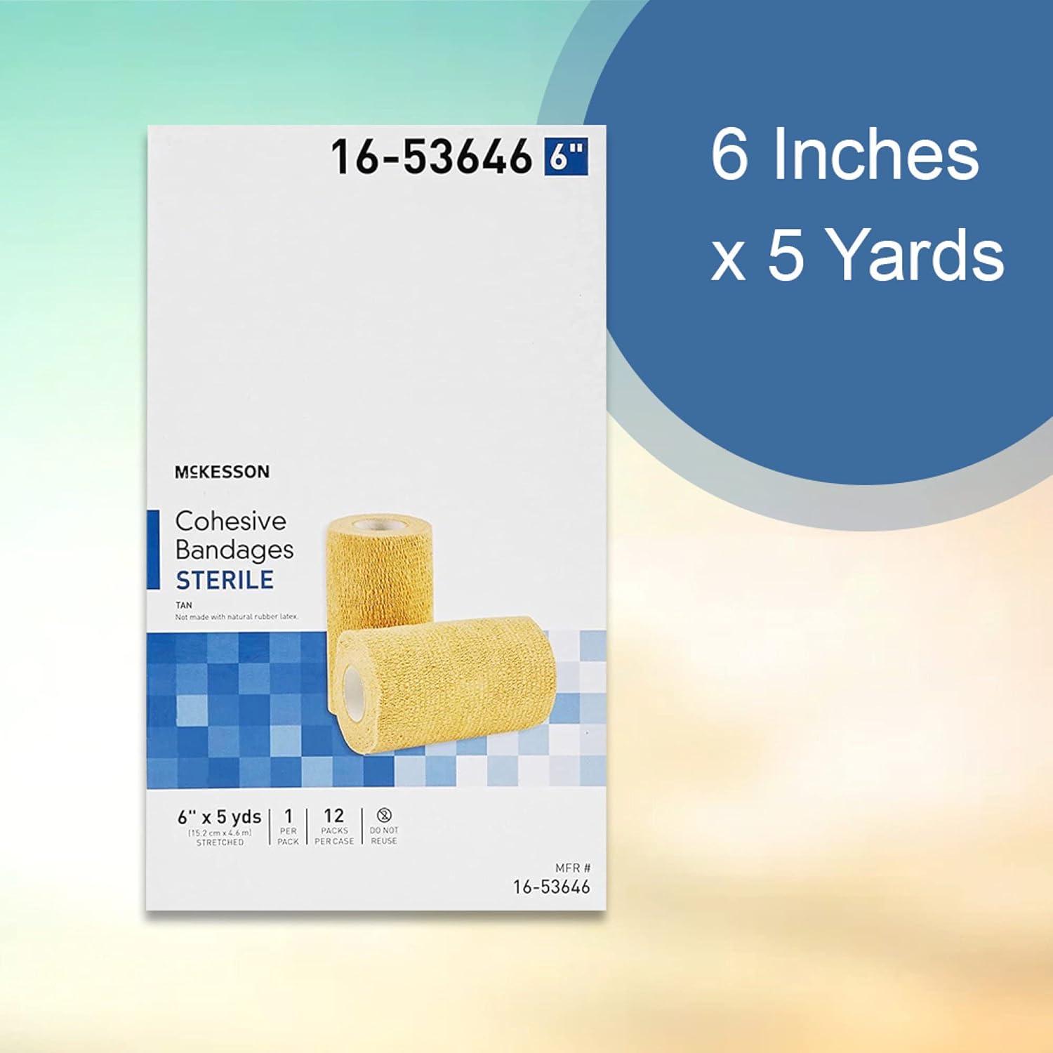 image:imageMcKesson Cohesive Bandages Sterile Compression Bandage 6 in x 5 yd 1 Count 1 Roll