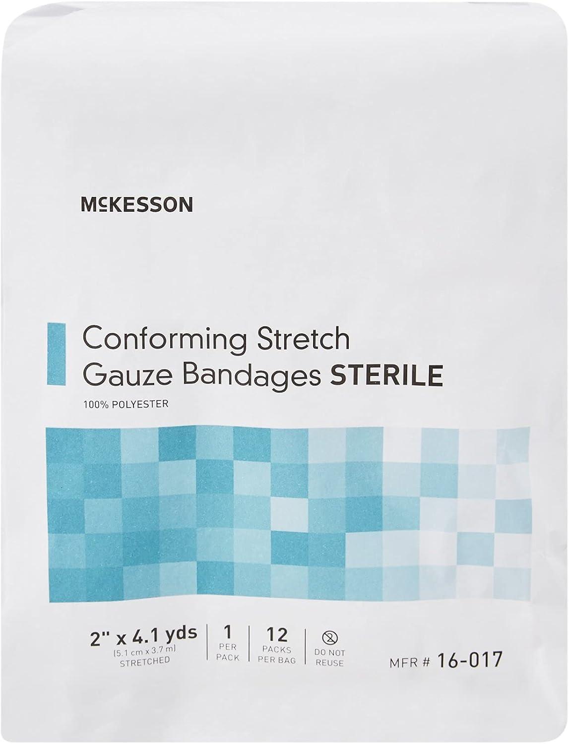 image:imageMcKesson Conforming Stretch Gauze Bandages Sterile 2 in x 4 110 yd 12 Count