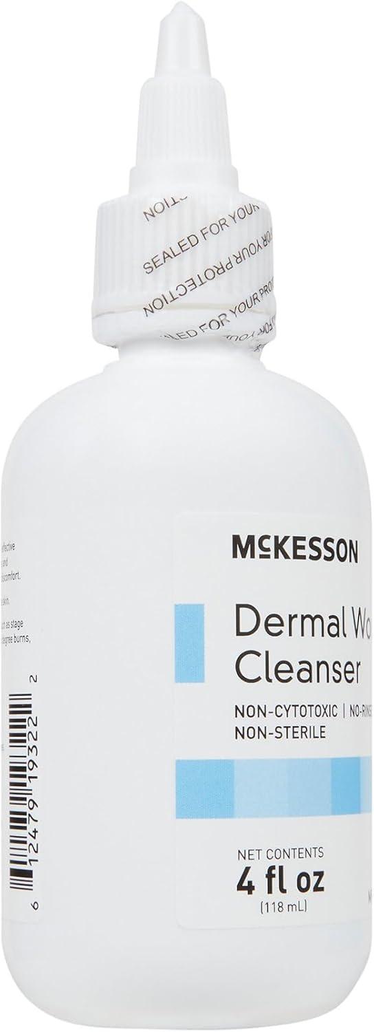 image:imageMcKesson Dermal Wound Cleanser NonSterile NonCytotoxic RinseFree Formula 4 fl oz 12 Count12 ct