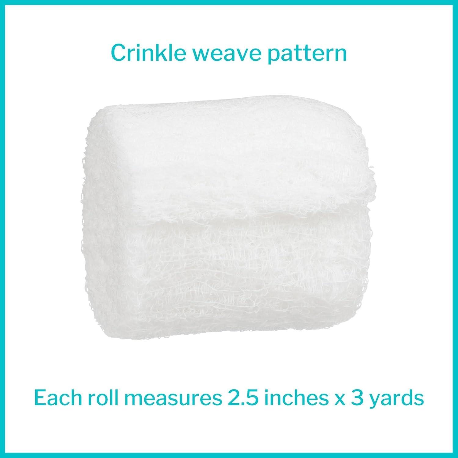 image:imageMcKesson Gauze Bandage Roll 6Ply Absorbent Wound Protection First Aid Wound Care 2 12 in x 3 yd 12 Count