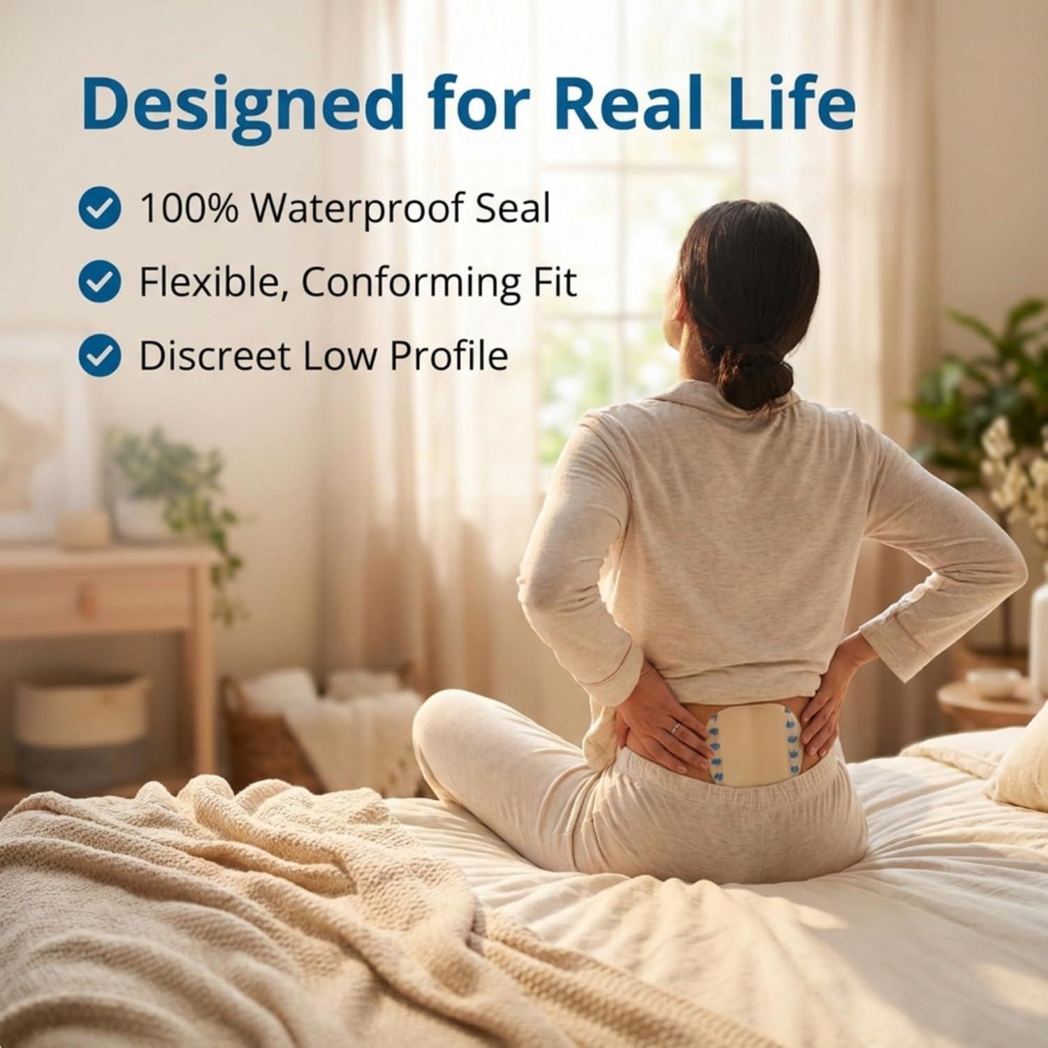 image:imageMcKesson Hydrocolloid Dressing Sacral Thin 10 Dressings SelfAdhesive Sterile Bandage Waterproof Patch for Bed Sore Mild Burn Blister Acne Care 6 in x 7 in6 x 7 Inch