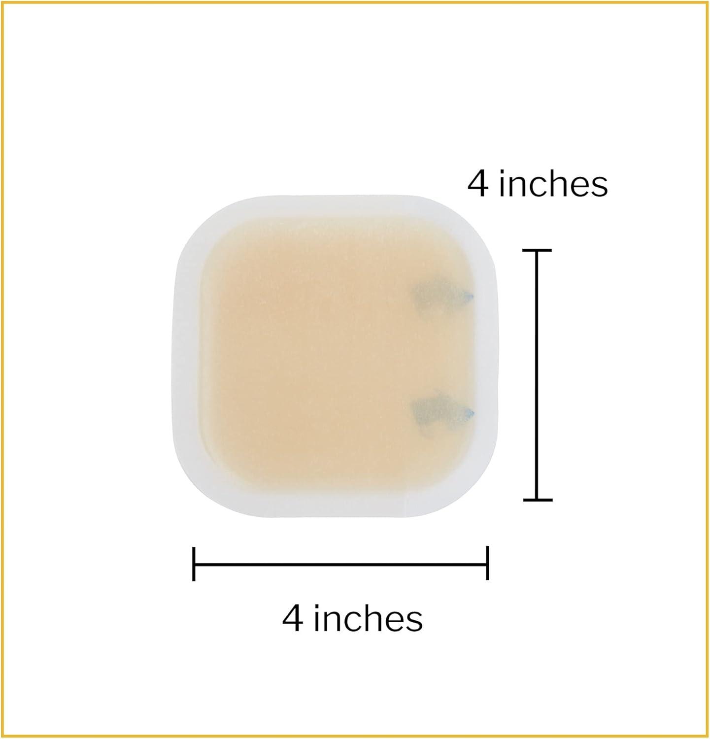 image:imageMcKesson Hydrocolloid Dressing Sterile Sacral Film Backing 5 Dressings SelfAdhesive Sterile Bandage Waterproof Patch for Bed Sore Mild Burn Blister Acne Care 6 in x 7 in4 x 4 Inch