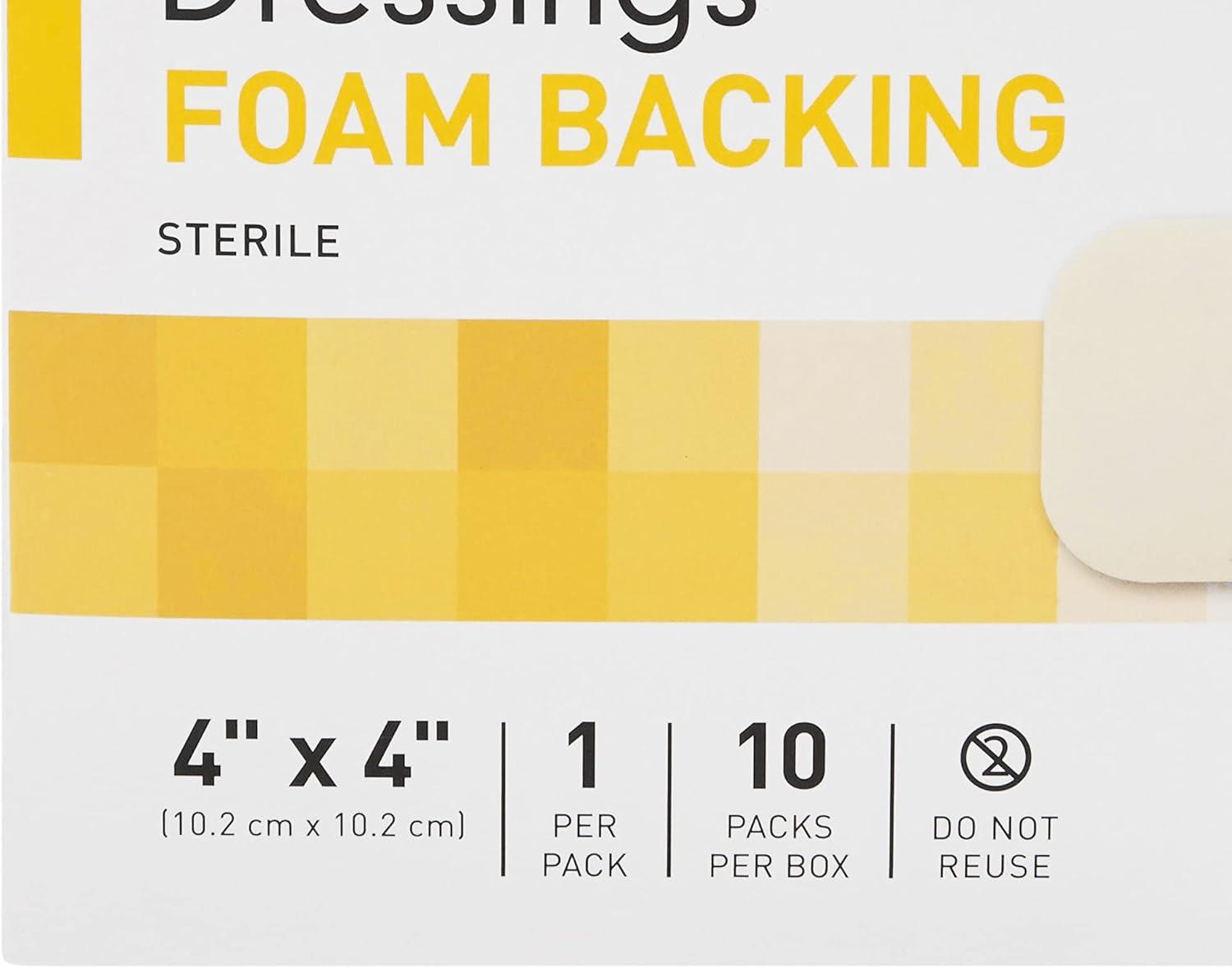 image:imageMcKesson Hydrocolloid Dressings with Foam Backing Sterile 10 Boxes 100 Dressings Total SelfAdhesive Sterile Bandage Waterproof Patch for Bed Sore Mild Burn Blister Acne Care 4 in x 4 in4 x 4 Inch