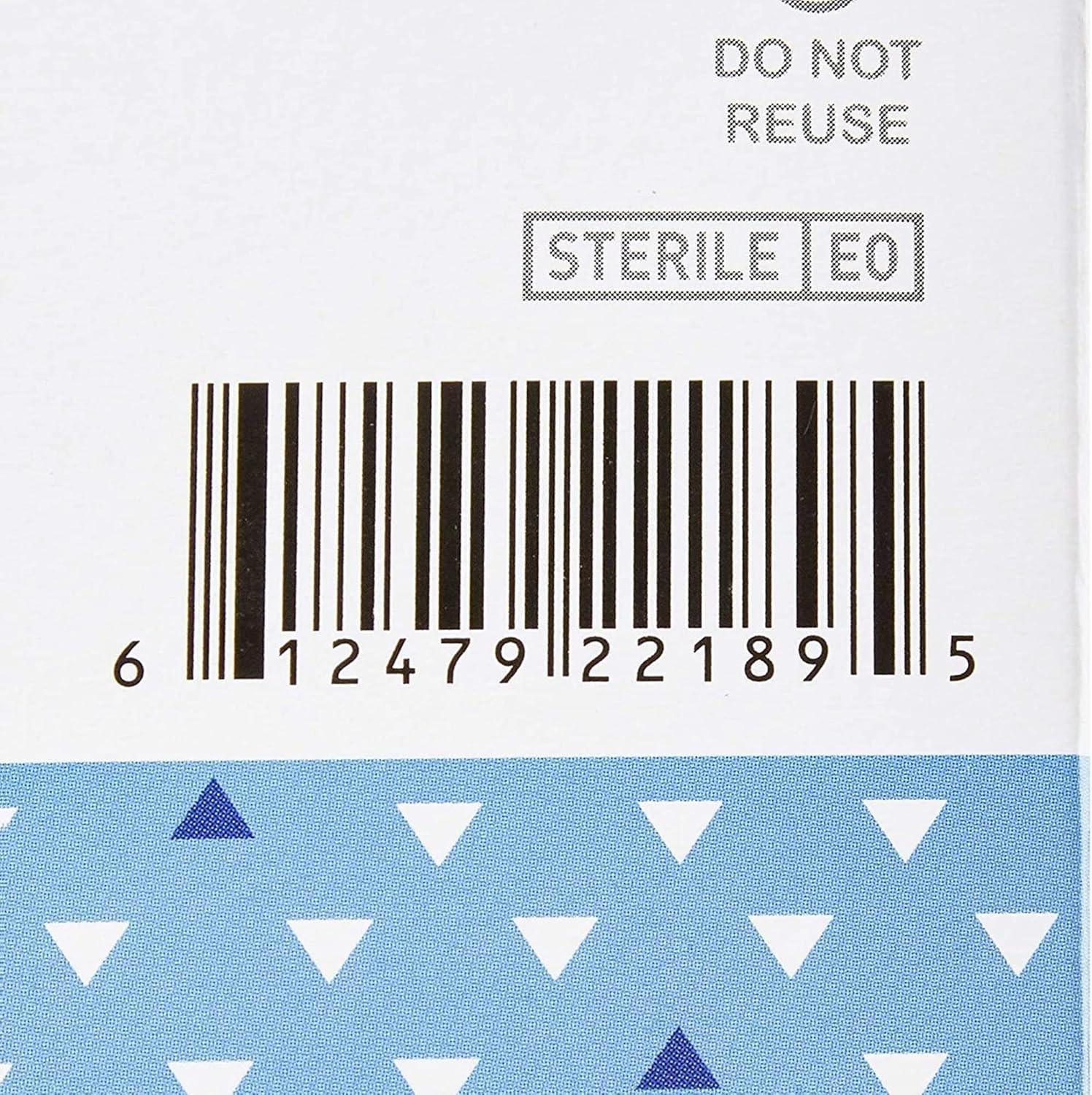 image:imageMcKesson Kids Adhesive Bandages Sterile Plastic Strip PinkBlue 34 in x 3 in 100 Count 1 Pack