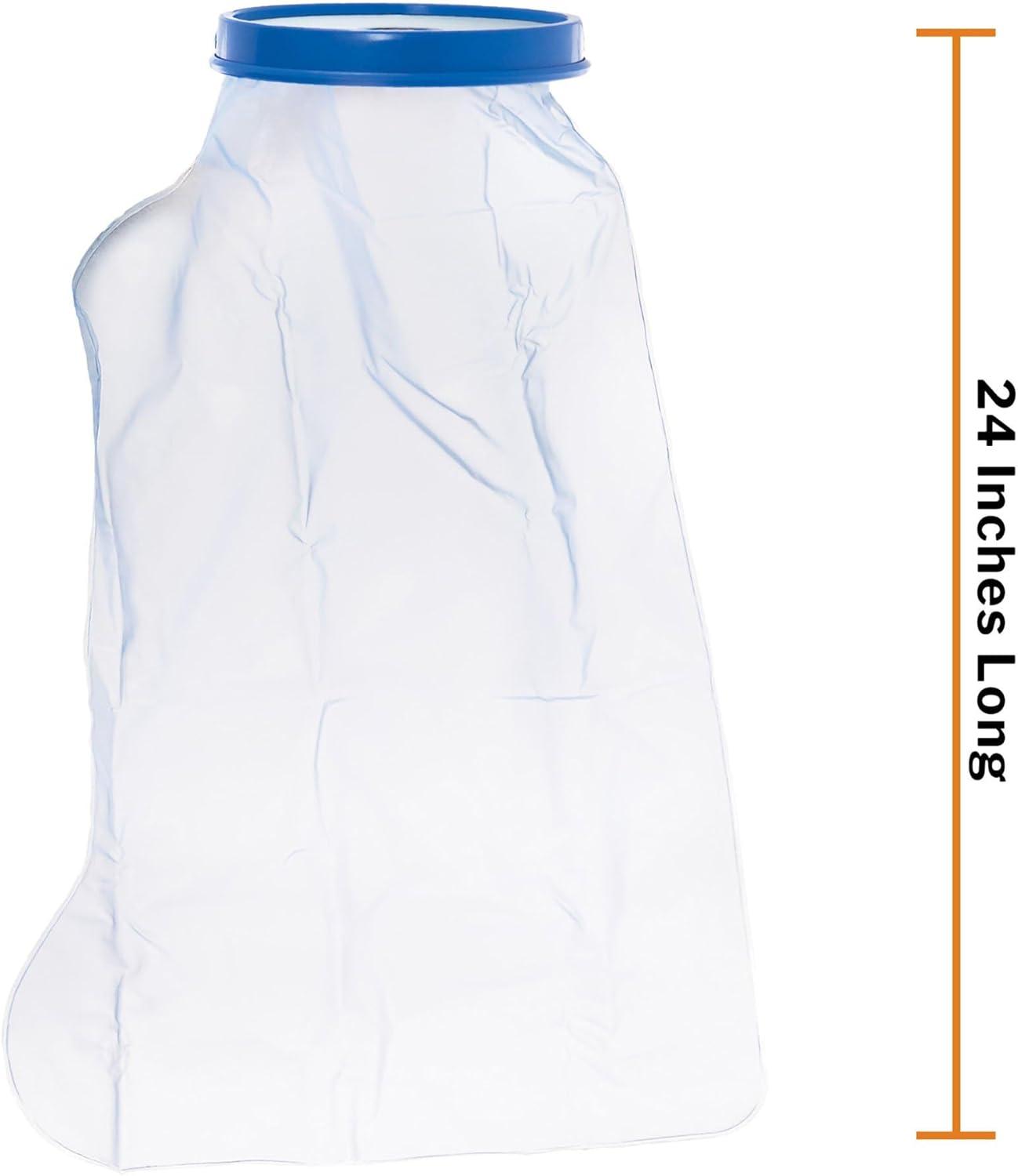 image:imageMcKesson Leg Cast Cover for Short Casts Watertight Bag for Shower and Bathing Reusable Vinyl 24 in 1 Count 1 Pack