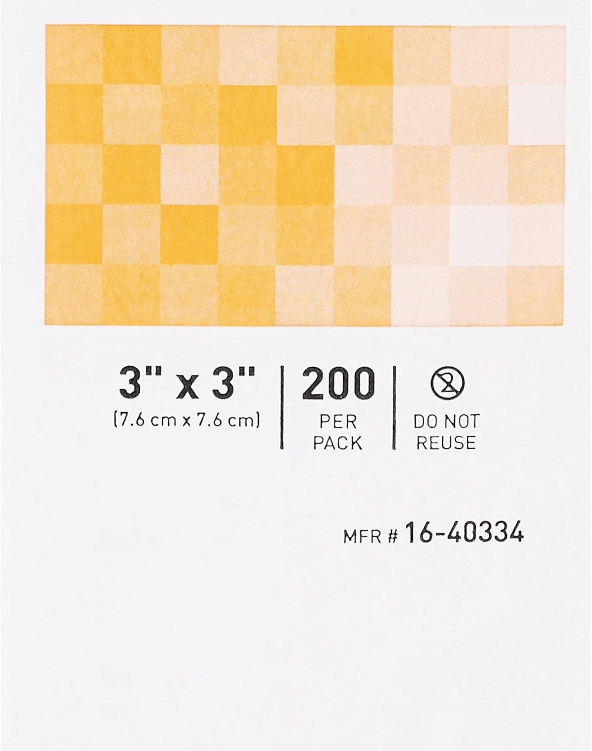 image:imageMcKesson NonWoven Sponges NonSterile 4Ply High Absorbency PolyesterRayon 3 in x 3 in 200 per Pack 1 Pack