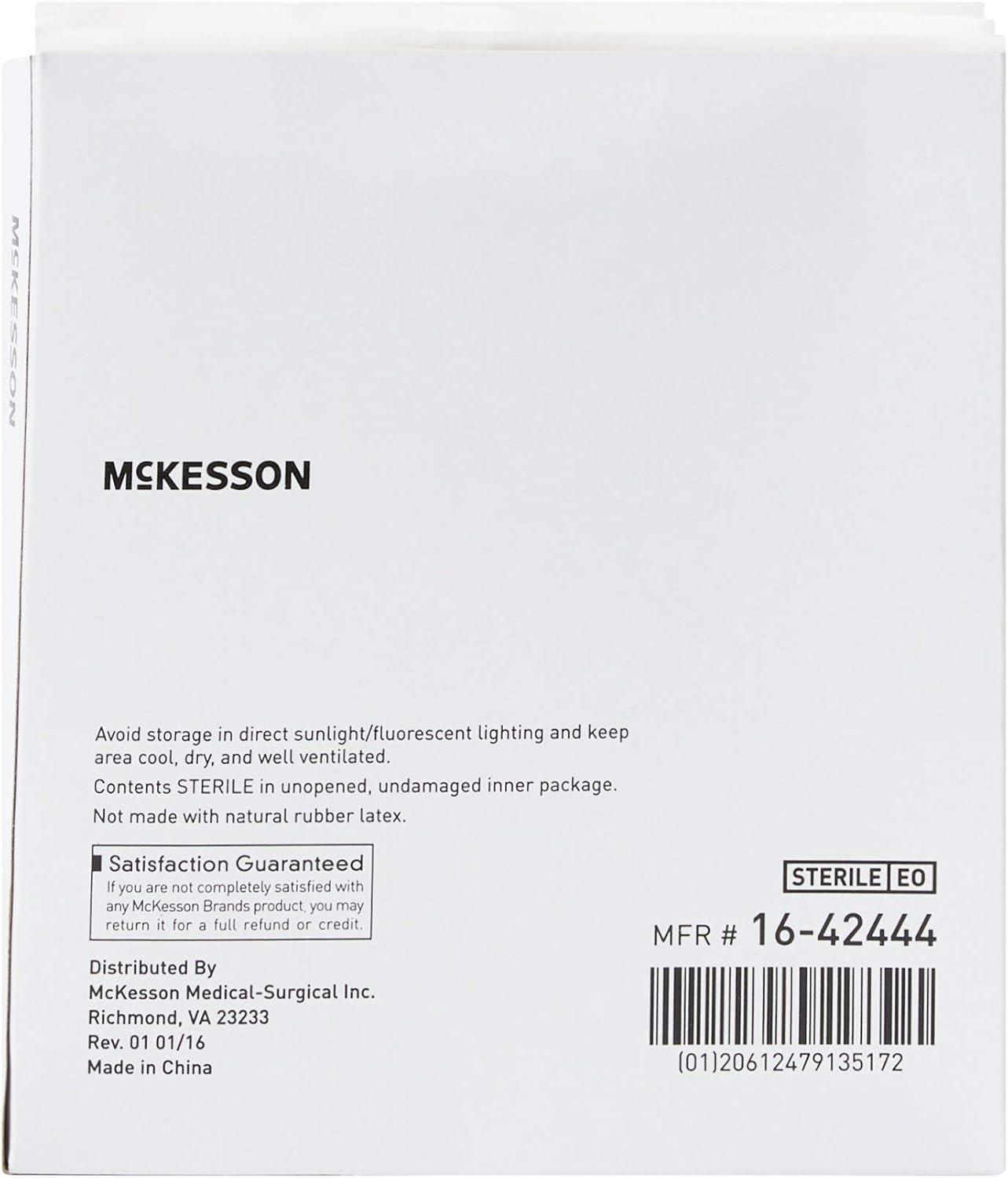 image:imageMcKesson NonWoven Sponges Sterile 4Ply High Absorbency PolyesterRayon 2 X 2 Inch 3000 Count4 X 4 Inch 1200 Count