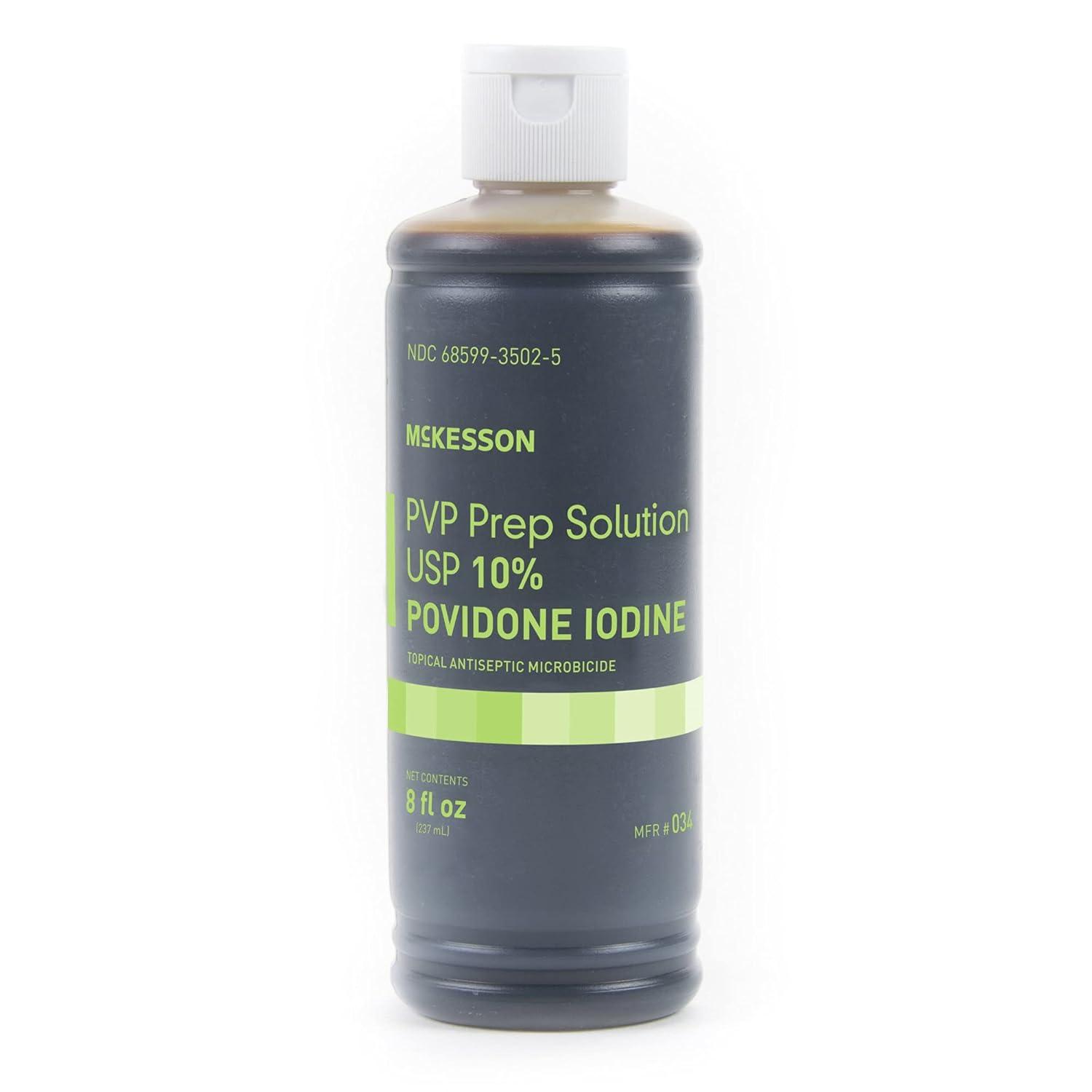 image:imageMcKesson PVP Prep Solution USP 10 PovidoneIodine 4 oz 1 Count8 Fl Oz Pack of 1