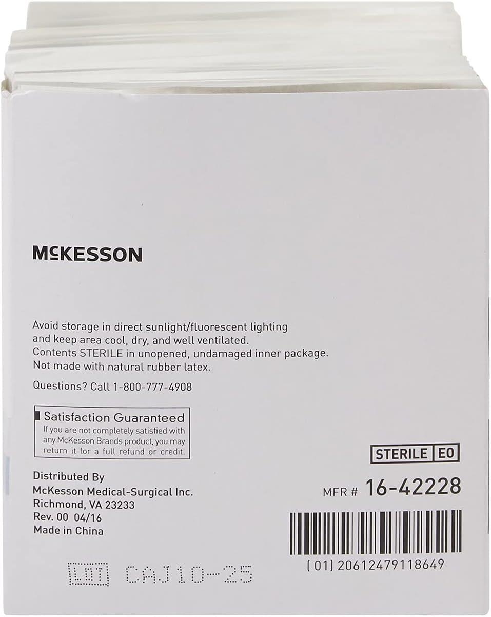 image:imageMcKesson Premium Woven Gauze Sponges Sterile 8Ply USP Type VII 100 Cotton 2 in x 2 in 2 per Pack 50 Packs 100 Total2 X 2 Inch 100 Count