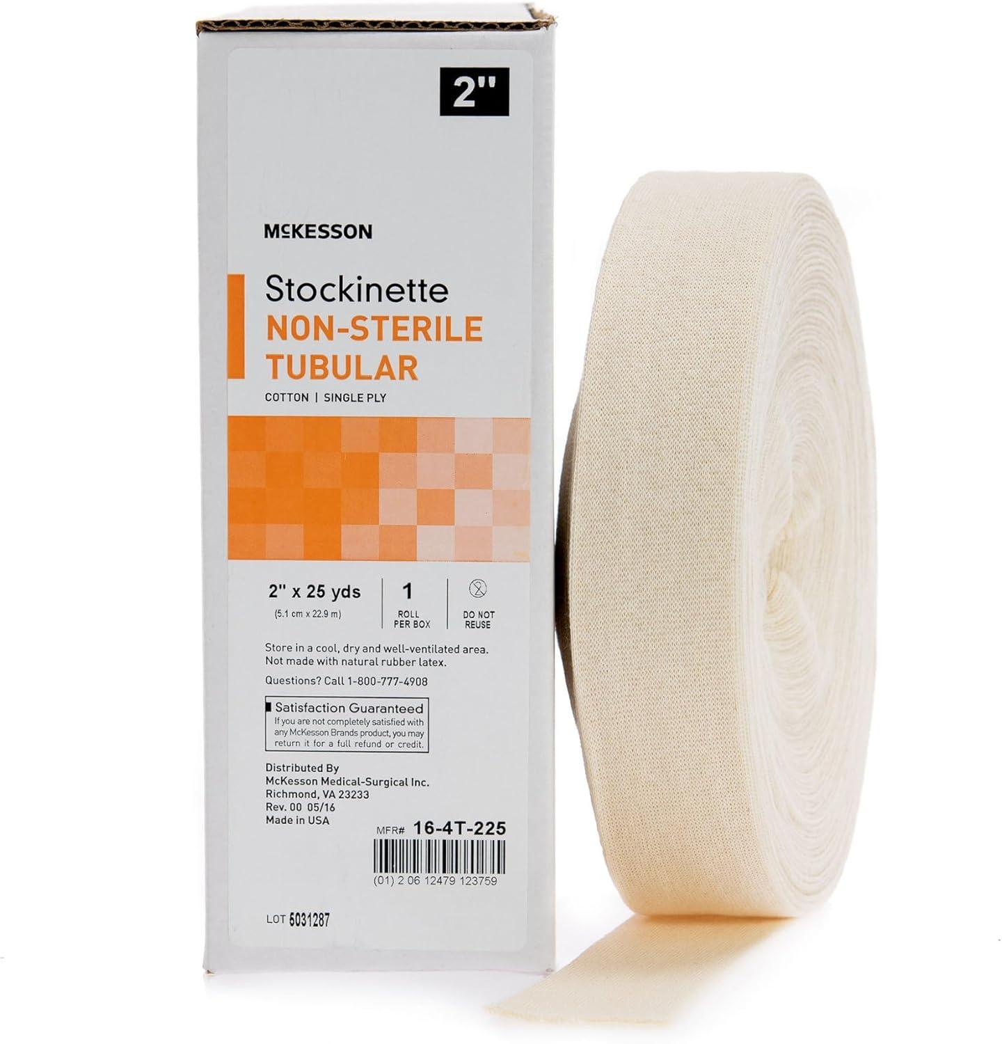 image:imageMcKesson Stockinette NonSterile Cotton Tubular 2 in x 25 yds 1 Count 1 Pack