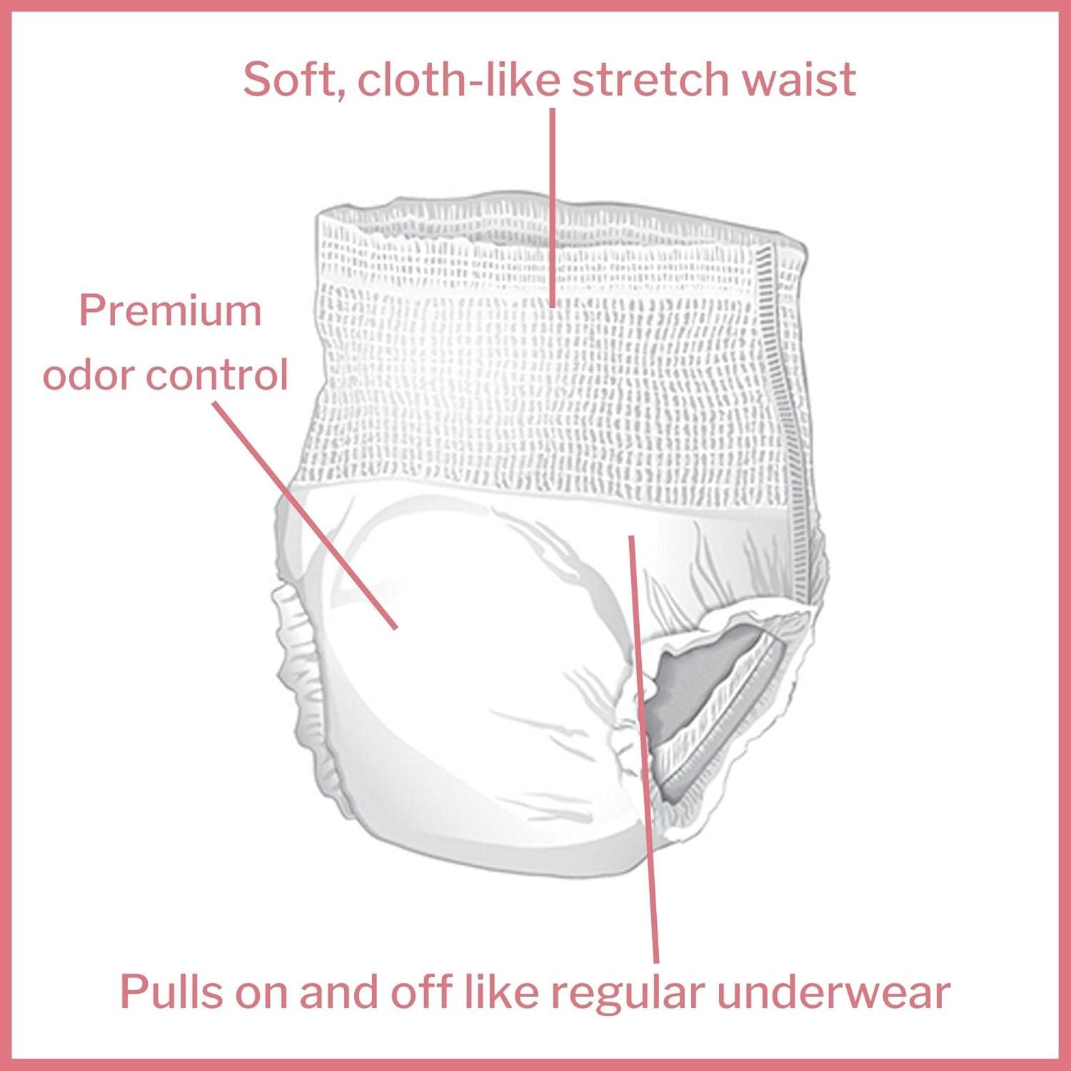 image:imageMcKesson Super Adult Incontinence Underwear 22 Count Moderate Absorbency Small 2034 in Unisex Bladder Leak Protection PullOn Style with TearAway Sides Postpartum and Incontinence SupportMedium