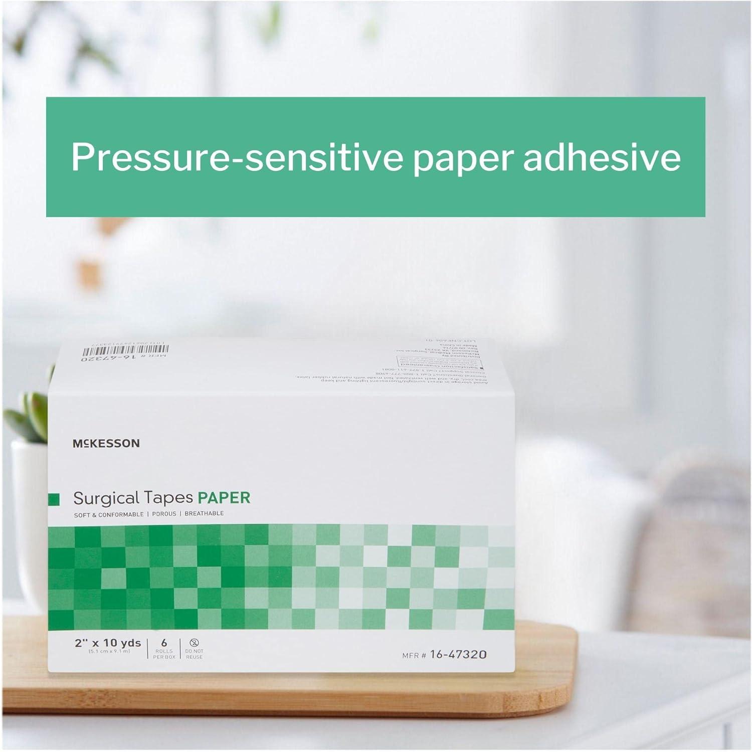 image:imageMcKesson Surgical Tape NonSterile Paper Air and Moisture Permeable 3 in x 10 yds 4 Count2 Inch X 10 Yard