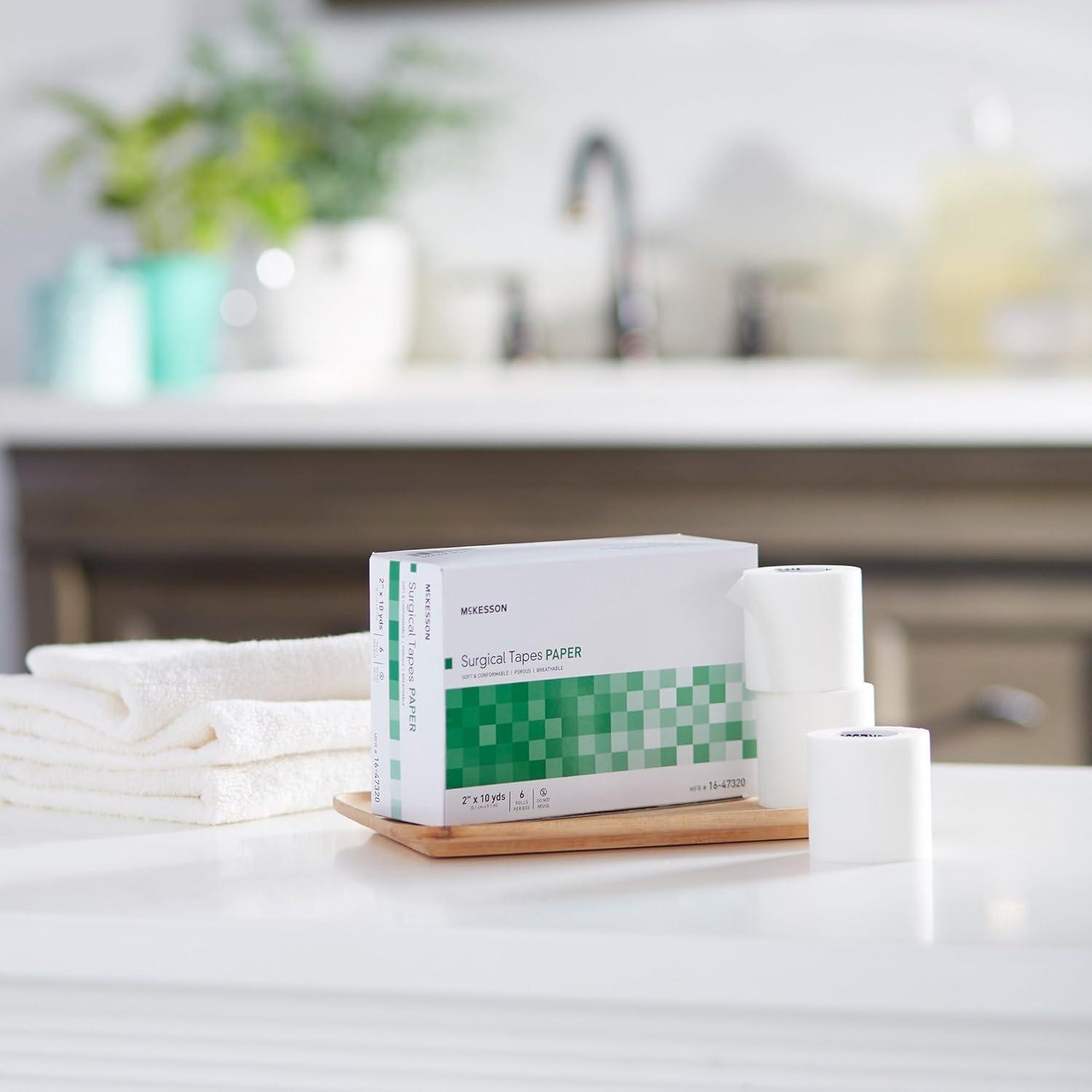 image:imageMcKesson Surgical Tape NonSterile Paper Air and Moisture Permeable 3 in x 10 yds 4 Count2 Inch X 10 Yard